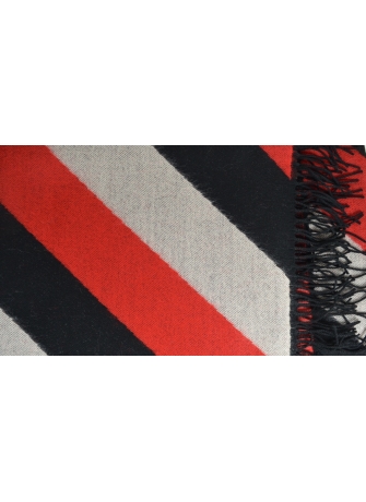 Châle Aikido rouge et noir