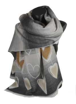 Châle Amour beige