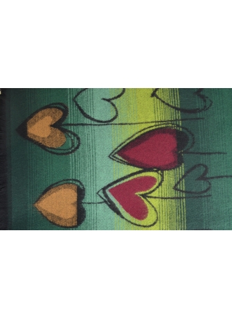 Châle Amour vert