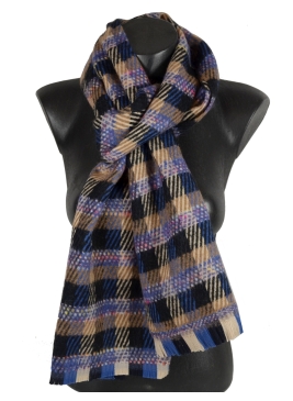 Echarpe laine Edwige bleu