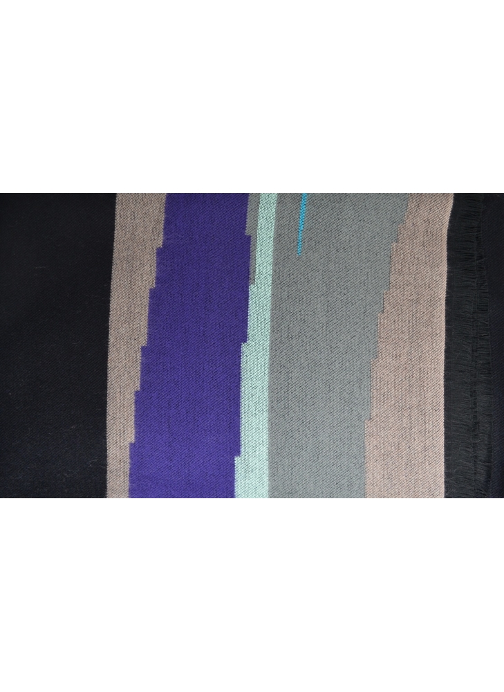 Châle / Foulard hijab une pièce avec bande satinée