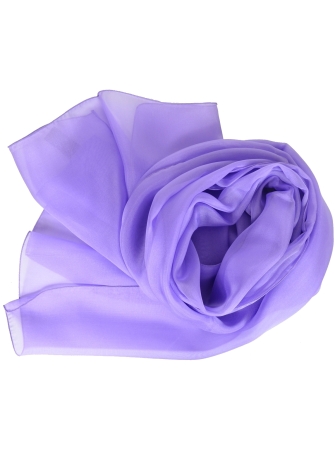 Foulard en mousseline de soie mauve