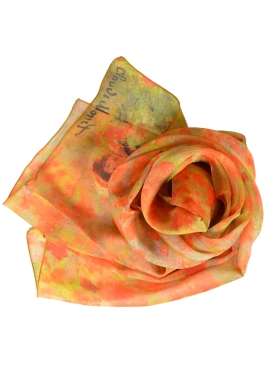 Foulard en soie Coquelicots de Monet
