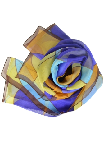 Foulard en soie Chocolat de Mucha