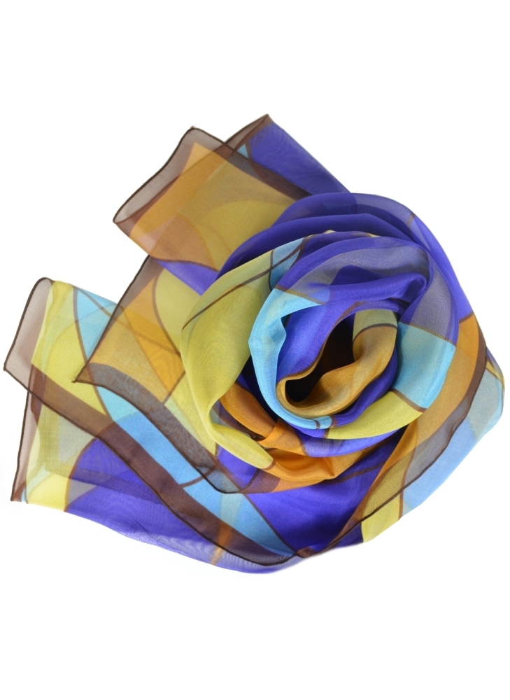 Foulard en soie Chocolat de Mucha