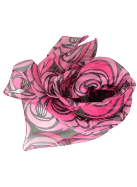 Foulard en soie Rose et Larme de Mackintosh