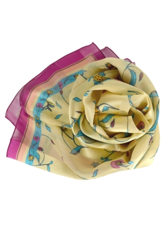 Foulard en soie Fleurs Persanes