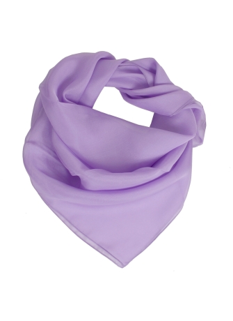 Carré en mousseline de soie parme