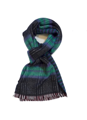 Echarpe rayée Pecan verte