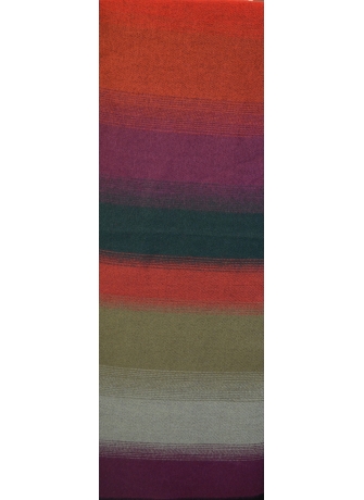 Echarpe acrylique Alexandrin rouge et kaki