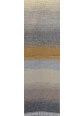 Echarpe acrylique Alexandrin beige et grise