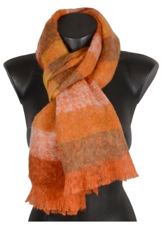 Echarpe mohair Marina orange