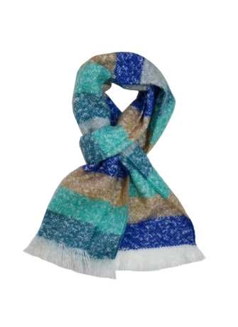 Echarpe mohair Marina turquoise