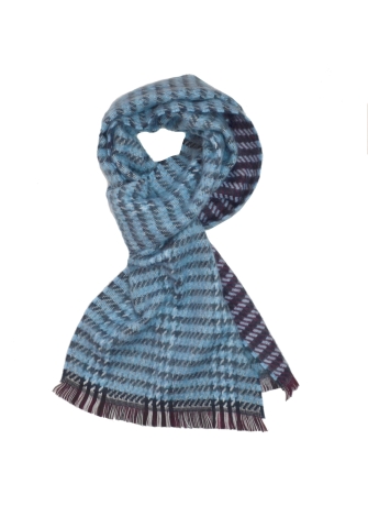 Echarpe mohair Patchouli bleue