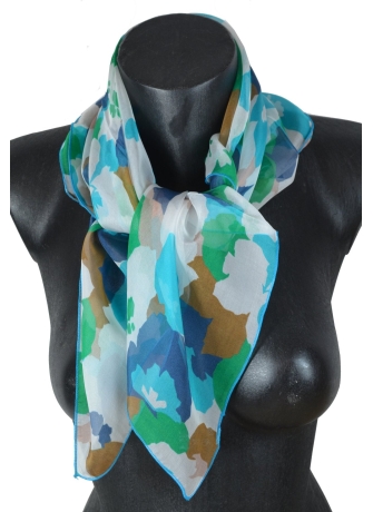 Carré en soie Puzzle vert