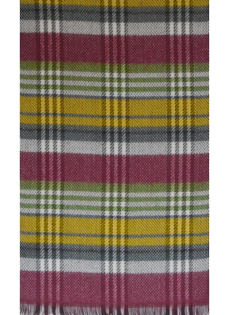 Echarpe Pleiade verte et bordeaux