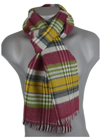 Echarpe Pleiade vert et bordeaux