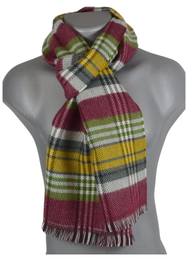 Echarpe Pleiade vert et bordeaux