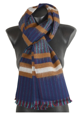 Echarpe Eldorado bleue made in France