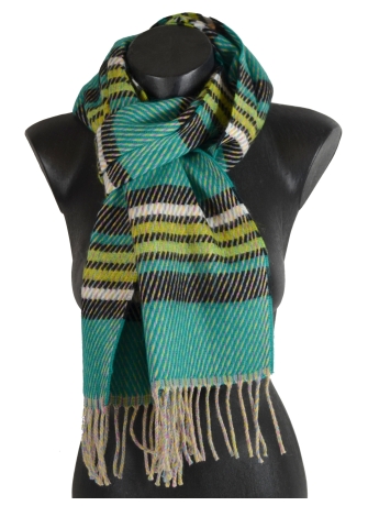 Echarpe Eclair verte