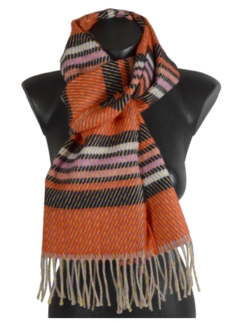 Echarpe Eclair corail