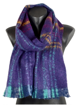 Echarpe mohair Maestro violette