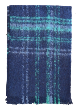 Echarpe mohair Maestro bleue