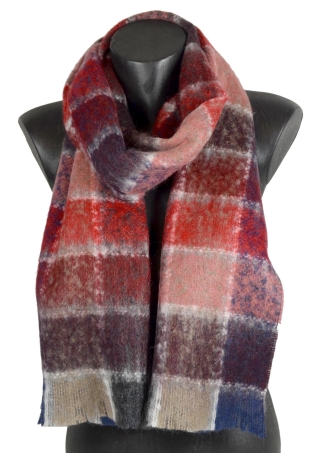 Echarpe mohair Make up rouge