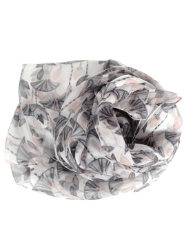 Foulard en soie Lotus