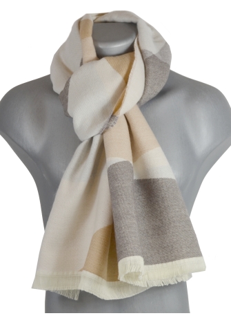 Echarpe mérinos Verso beige