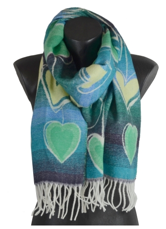 Echarpe Guimauve verte