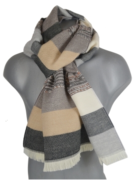 Echarpe mérinos Variation beige