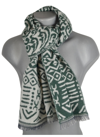 Echarpe mérinos Vadim verte