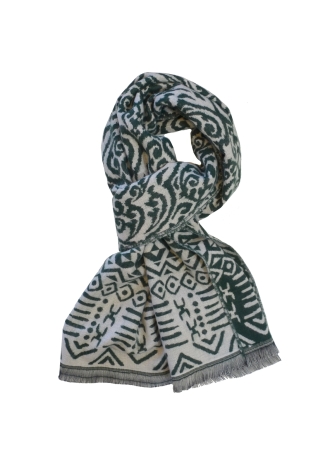 Echarpe mérinos Vadim verte