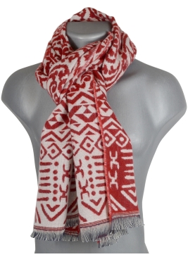Echarpe mérinos Vadim rouge