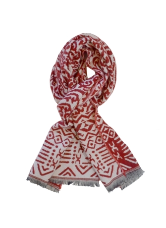 Echarpe mérinos Vadim rouge