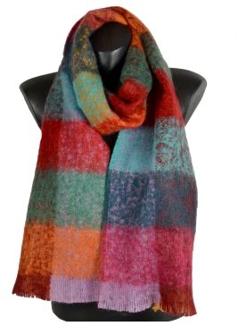 Echarpe mohair Muesly rouge