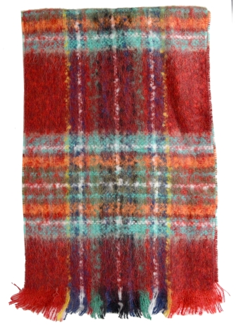 Echarpe mohair Macaron rouge