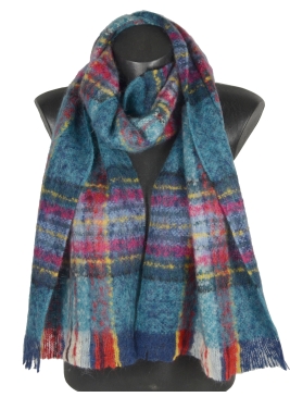 Echarpe mohair Macaron bleu