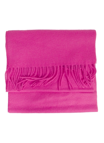 Echarpe 100% merinos unie fuchsia