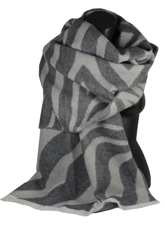 Châle acryl. laine Ambigü gris