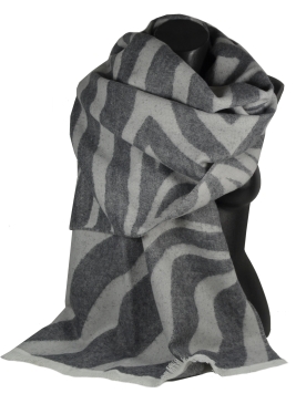 Châle acryl. laine Ambigü gris