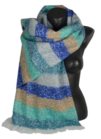 Châle mohair Marina bleu