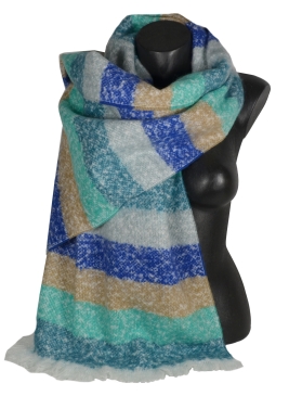 Châle mohair Marina bleu