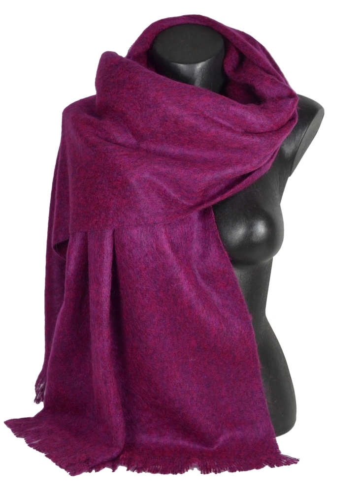 Châle mohair Milene magenta