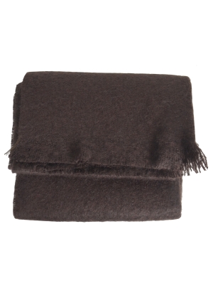 Châle mohair Milene marron