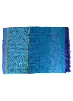 Etole microfibre Indo bleue