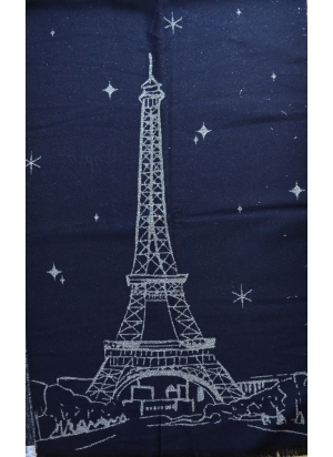 Châle Eiffel bleu