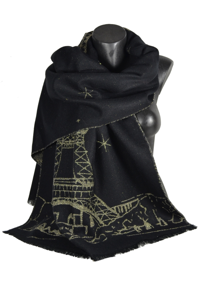 Châle Eiffel noir