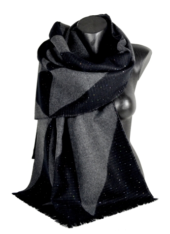 Châle Acade noir à sequins